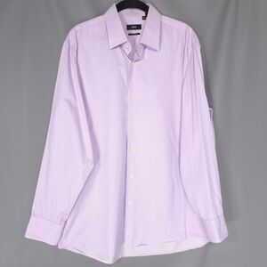 BOSS HUGO BOSS Men's Dress Shirt 16 32/33 Regular Fit 100% Cotton Striped GULIO